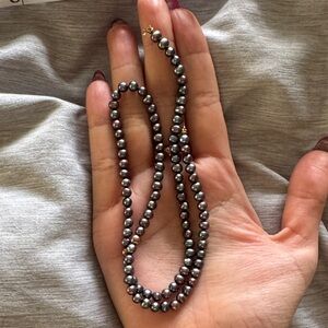 Elegant Black Pearl Necklace